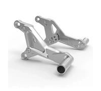 Conjunto De Pedal Delantero Para Súper Accesorios Motocicleta Para SOCO TC TS Soporte Estriberas(PLATA)