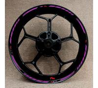 Conjunto De Pegatinas para Llanta Delantera Y Trasera Motocicleta, Pegatina para Cubo Rueda para CBR Series RR 250 600rr 900 929 954 1000rr Fondo llanta Reflectante(Color2)