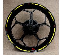 Conjunto De Pegatinas para Llanta Delantera Y Trasera Motocicleta, Pegatina para Cubo Rueda para CBR Series RR 250 600rr 900 929 954 1000rr Fondo llanta Reflectante(Color4)