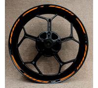 Conjunto De Pegatinas para Llanta Delantera Y Trasera Motocicleta, Pegatina para Cubo Rueda para CBR Series RR 250 600rr 900 929 954 1000rr Fondo llanta Reflectante(Color10)