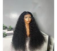 Conjunto De Peluca De Encaje De Pelo Largo Y Rizado Pequeño Africano Cubierta De Cabeza De Peluca De Encaje Naranja De Pelo Largo Y Rizado Europeo Y Americano