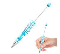 Conjunto de Pens Bead, Bullet-Shaped Ballpoint, Jewelry Craft Supply, Smooth Writing Stationery, for Teachers, Students, School, Journaling, Drawing, Home, Graduación, Classroom