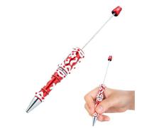 Conjunto de Pens Bead, Bullet-Shaped Ballpoint, Jewelry Craft Supply, Smooth Writing Stationery, for Teachers, Students, School, Journaling, Drawing, Home, Graduación, Classroom