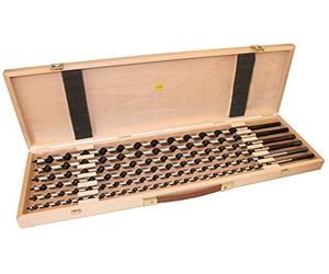 Conjunto de perforación famag lewis, 650 mm 6 piezas en estuche de madera 141060000