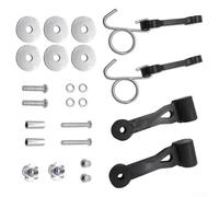 Conjunto de pestillo de canaleta para cortacésped con gancho para Craftsman de 42 y 46 pulgadas, pieza de repuesto compatible con kit de cierre de puerta de descarga de tractor de jardín