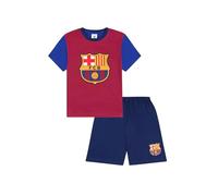 Conjunto de pijama corto de fútbol del FC Barcelona para niños, Rojo, 13 Years