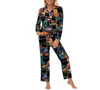 Conjunto de Pijama de Dos Piezas para Mujeres - Comodidad y diseño Elegante Ideal para Noches acogedoras y días relajantes sin complicaciones Comodidad Que Abraza