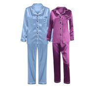 Conjunto de pijama de manga larga para mujer, conjunto de ropa de descanso de manga larga, conjunto de ropa de descanso para mujer, conjunto de ropa de dormir para dormir, ropa de dormir suave, ropa