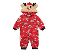 Conjunto de pijama familiar de Navidad para hombre y mujer, con letras impresas a juego, cómodo para él y ella, diseño de dibujos animados para niños y niñas, 9 meses a 12 meses, 569