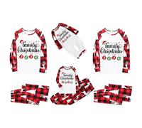 Conjunto de pijama familiar de Navidad para hombre y mujer, con letras impresas a juego, cómodo para él y ella, diseño de dibujos animados, para niños y niñas, a juego, Navidad, papá, M -724