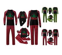 Conjunto de pijama familiar de Navidad para hombre y mujer, con letras impresas a juego, cómodo para él y ella, diseño de dibujos animados, para niños y niñas, a juego, Navidad, papá, M -971