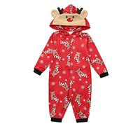 Conjunto de pijama familiar de Navidad para hombre y mujer, estampado de letras a juego, cómodo para él y ella, diseño de dibujos animados para niños y niñas, a juego de Navidad, 569, rosso, 4-5 años