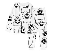 Conjunto de Pijama Halloween para niños, Manga Larga, con Estampado DIY, Ropa cómoda niños 2 a 10 años Trajes De Dinosaurio