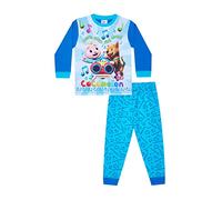 Conjunto de pijama largo CoComelon para niños, color azul, azul, 2-3 Years