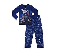 Conjunto de pijama largo de Harry Potter Hedwig Take Me Back to Hogwarts para niñas, azul, 8-9 años
