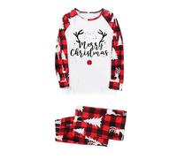Conjunto de Pijama navideño Familiar 2026, Ropa de Estar por casa Estampada, Camiseta de Manga Larga, Conjunto de Cuatro Piezas, Estilo papá. Deslumbrante