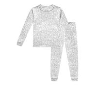 Conjunto de pijama para colorear pintado a mano, puedes jugar y usar camiseta de manga larga, pantalones para niños, pintado a mano, para colorear tu propio pijama (blanco, 8-9 años)