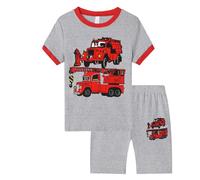 Conjunto de Pijama para niñas y niños,Ropa Dormir Informal Niños Ropa Descanso clásica Manga Corta Pantalones Cortos Conjuntos 2 Piezas con Botones Talla 5 14 años