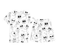 Conjunto de Pijama para niños, Manga Corta, Pantalones Cortos, Ropa Dormir Suave y cómoda niños niñas, Atuendo Fiesta Fin año, 2 a 12 años Hombre Franela