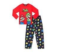 Conjunto de pijamas de Super Mario Nintendo y Luigi para niños, rosso, 9-10 años