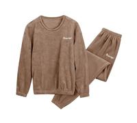 Conjunto de Pijamas para Mujer de Manga Larga de Forro Polar - Conjuntos de Pijamas para Mujer de Manga Larga de Invierno Cálidos Pjs - Conjunto de Ropa de Dormir Cómoda Ropa de Noche Conjunto de Ropa