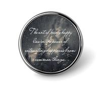 Conjunto de pines esmaltados "El arte de ser feliz" con versículos bíblicos cristianos desgastados, pines de solapa con palabras y letras, pines de insignia abstractos, accesorio de moda para mujer