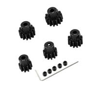Conjunto de piñones de acero metálico de 3,175 mm de eje de 32P 10T 11T 12T 13T 14T Compatible con 1/10 Crawler Truck Traxxas Arrma HSP HPI AXIAL Tamiya LOSI RC Auto Piezas de mejora (10T 11T 12T 13T