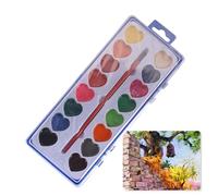 Conjunto de pintura de acuarela en forma de corazón, paleta de pintura de acuarela | Paleta de pintura de acuarela artística - Kits de pintura artesanal únicos en forma de corazón, para acuarelistas