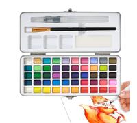 Conjunto de pintura de acuarela, pintura acuarela portátil