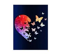 Conjunto De Pintura De Diamantes De Imitación - Decoración De Gemas De Bricolaje, Arte De Lienzo De Piedra De Corazón De Amor | Kit De Resumen Hecho A Mano Para Adultos Con Una Idea De Decoración De