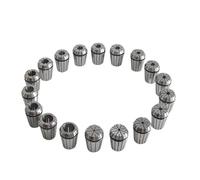 conjunto de pinzas de resorte de precisión, Juego de abrazaderas de tubo de cilindro con resorte ER32 ER40, plateadas, tamaños 2-32 mm, for grabado y fresado(Silver Aa(0.008),ER32-6mm 1pcs)