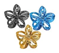 Conjunto de pinzas para el cabello florales - PP 7,5x7,5x3cm 3PCS | Pinzas para el cabello con flores para mujeres y niñas con un diseño de alta adherencia, para uso en | En