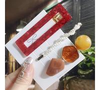 Conjunto De Pinzas Para El Cabello Geométricas Acrílicas, Pasadores Para El Cabello Con Flores De Perlas Dulces Para Mujeres Y Niñas, Accesorios Para El Cabello De Cristal Con Sonrisa