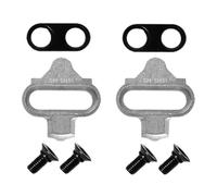 Conjunto de Pista de Ciclismo - Crampones SPD para Zapatos de Ciclismo Crampones de Pedal de Acero Inoxidable Tornillos autobloqueantes Arandelas Accesorios de Par Bicicleta de Carretera