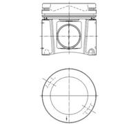 Conjunto de pistón con camisa de cilindro KOLBENSCHMIDT 40 448 964