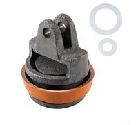 Conjunto de pistón de bomba manual de hierro fundido 75 con junta de sello de cuero, reemplazo para bombas de jardín y fuente