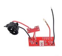 Conjunto de placa base eléctrica para accesorios de pelo para cortadoras WAHL 8591, 8504 y 8148 - Placa base PCB con enchufe de carga, construcción de plástico y metal rojo