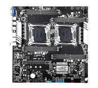 Conjunto de Placa Base Fit For X99 Dual con XEON E5 2680 V4*2 y 128 GB (4 * 32 GB) Memoria DDR4 2133 Hz REG ECC, NVME M.2 USB3.0 hasta 256 Placa Madre