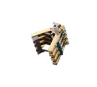 Conjunto de portaescobillas de carbón de 6x12mm, cobre lleno for contactos de motor de anillo colector, 10/12mm, 13A-J204(6x12 4in1)