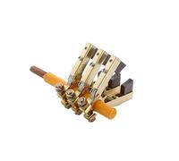 Conjunto de portaescobillas de carbón de 6x12mm, cobre lleno for contactos de motor de anillo colector, 10/12mm, 13A-J204(6x12 3in1)