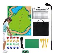 Conjunto de práctica de puesta - Sticky Golf Training Mat juego de destino a largo plazo, herramienta de creación de habilidades | Equipo de aprendizaje interior para niños Adultos Familia Control de