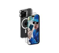 Conjunto de protección - PANZERGLASS - iPhone 16 Pro - Cristal templado - Paquete de 3 piezas - Resistente a los arañazos