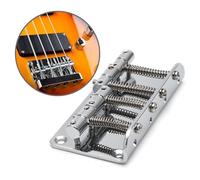 Conjunto de puente de bajo de 4 cuerdas, puente de bajo vintage de 4 cuerdas para bajo eléctrico de 4 cuerdas, 2 colores a elegir