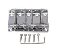 Conjunto de puente de bajo de 4 cuerdas, puente de bajo vintage de 4 cuerdas para bajo eléctrico de 4 cuerdas, 2 colores a elegir