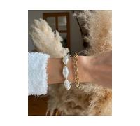 Conjunto de pulsera de cadena de perlas ajustable de dos piezas elegante minimalista en capas regalo de joyería de moda para ella