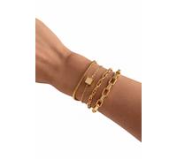 Conjunto de pulseras en capas de cubo ajustable de cuatro piezas apilables moderno minimalista regalo de joyería de moda para ella