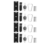 Conjunto de Punta de Lápiz de Lápiz óptico, 4 Conjuntos Consejos de Reemplazo de Lápiz óptico Herramienta de Instalación Suave para Tab S9 S9+Plus Ultra Fe (Gris Oscuro)