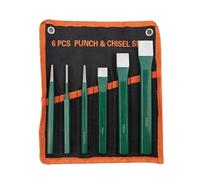 Conjunto de Punzón y Cincel Herramientas De Mano De Metal Anticorrosión | Juego De 6 Piezas De Punzones Centros Con Conicidad Para Tallar Cemento Madera Metal Piedra Armarios Muebles