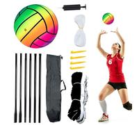 Conjunto De Red De Bádminton: Red De Voleibol Portátil, Red De Ocio Al Aire Libre | Red De Voleibol Con Soportes, Red Robusta En El Jardín De Jardines, Red De Voleibol Para El Césped Y Acampar, Inclui