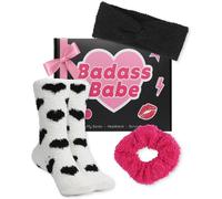 Conjunto de regalo acogedor de Lily England para mujer: calcetines suaves, diadema y coletero. Regalos para mejores amigas, regalos para hermanas